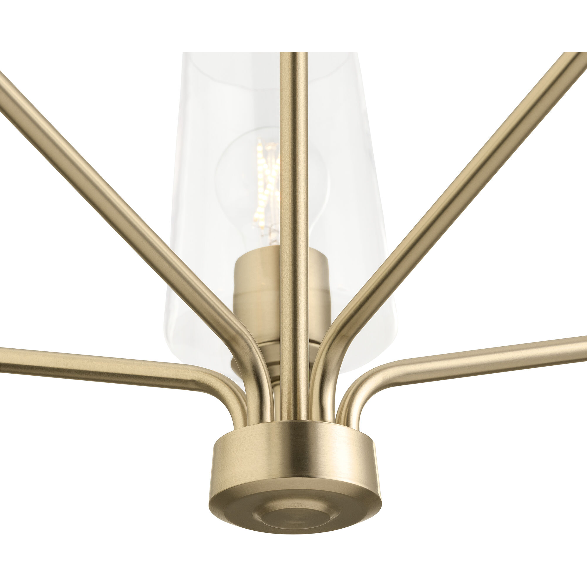 Celino 5 Light 26 inch Champagne Bronze Chandelier Ceiling Light