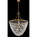 Myra 9 Light 35 inch Distressed Brass Chandelier Ceiling Light