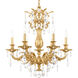 Milano 6 Light Heirloom Gold Chandelier Ceiling Light in Heritage