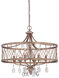 West Liberty 6 Light 24 inch Olympus Gold Chandelier Ceiling Light