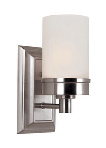 Fusion 1 Light 4 inch Brushed Nickel Wall Sconce Wall Light
