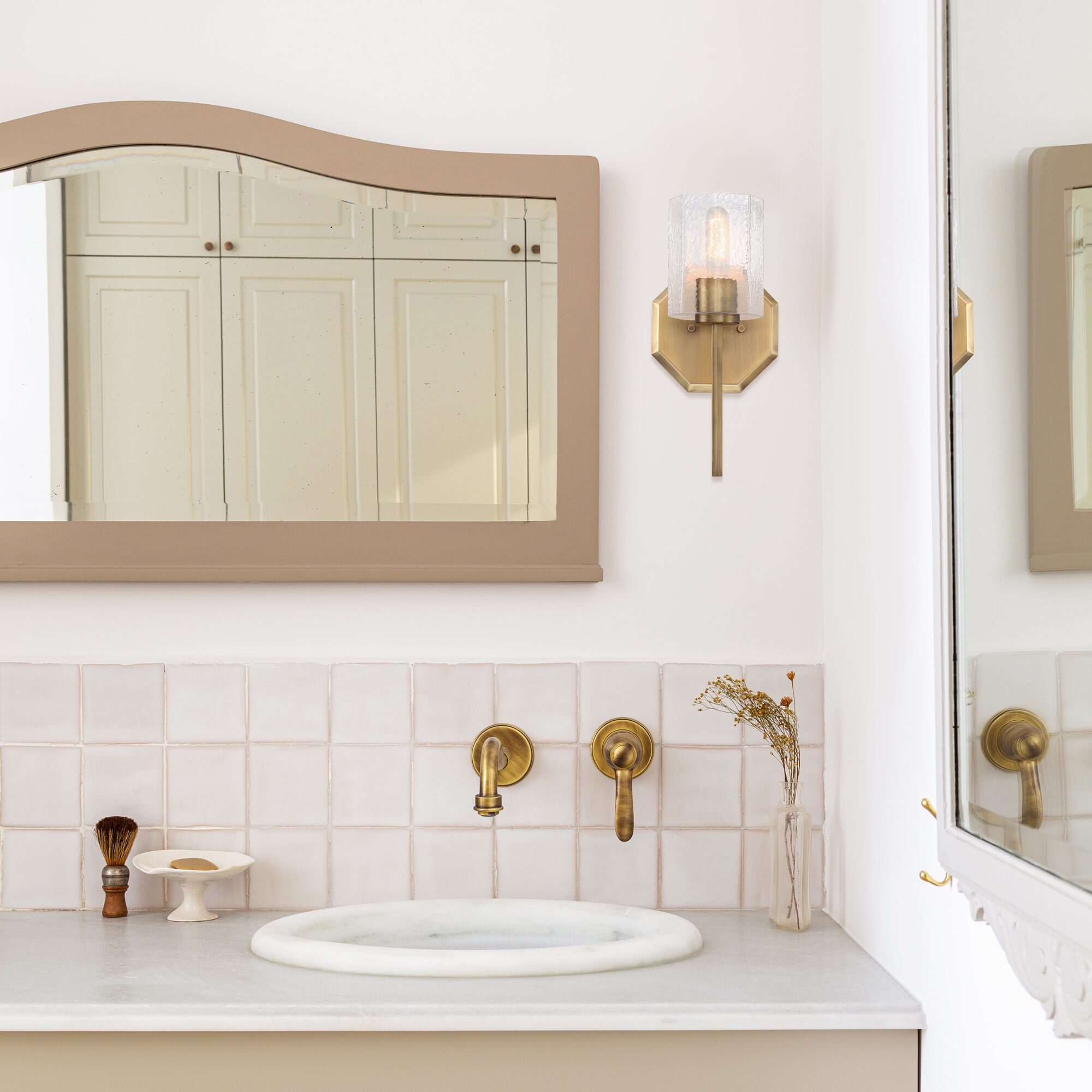 Haven 1 Light 7 inch Old Satin Brass Wall Sconce Wall Light