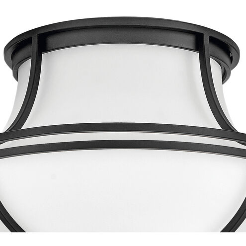 Saddler 3 Light 15.25 inch Black Flush Mount Ceiling Light