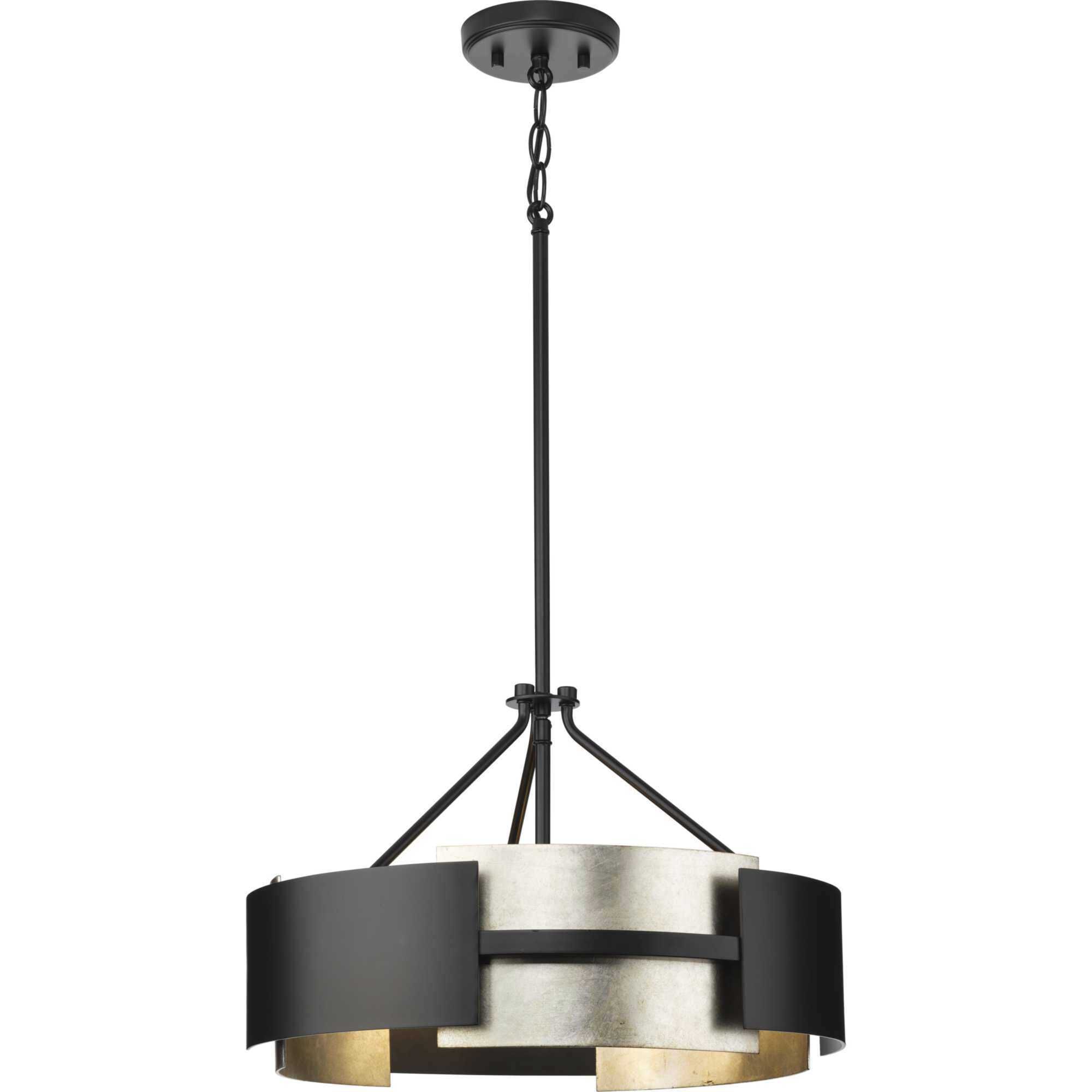 Lowery 3 Light 19 inch Matte Black Semi-Flush Mount Convertible Ceiling Light, Design Series