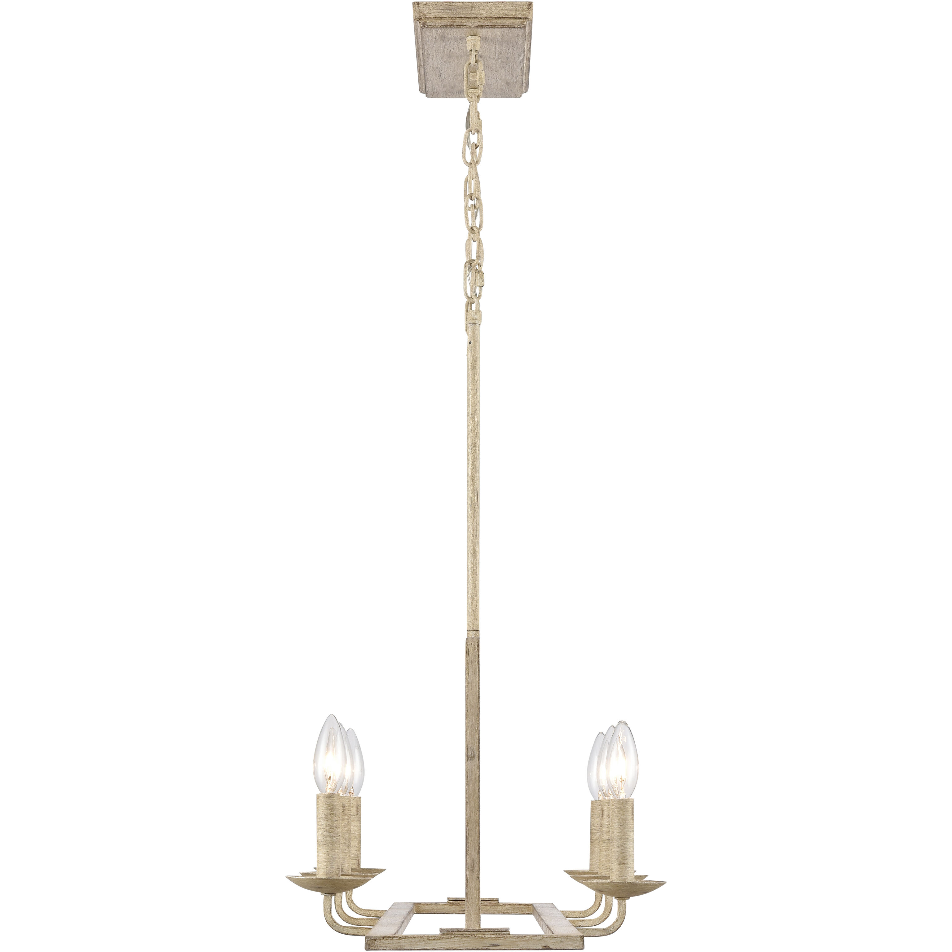 Ellisville 6 Light 34 inch Antique Cream Linear Chandelier Ceiling Light