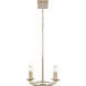 Ellisville 6 Light 34 inch Antique Cream Linear Chandelier Ceiling Light