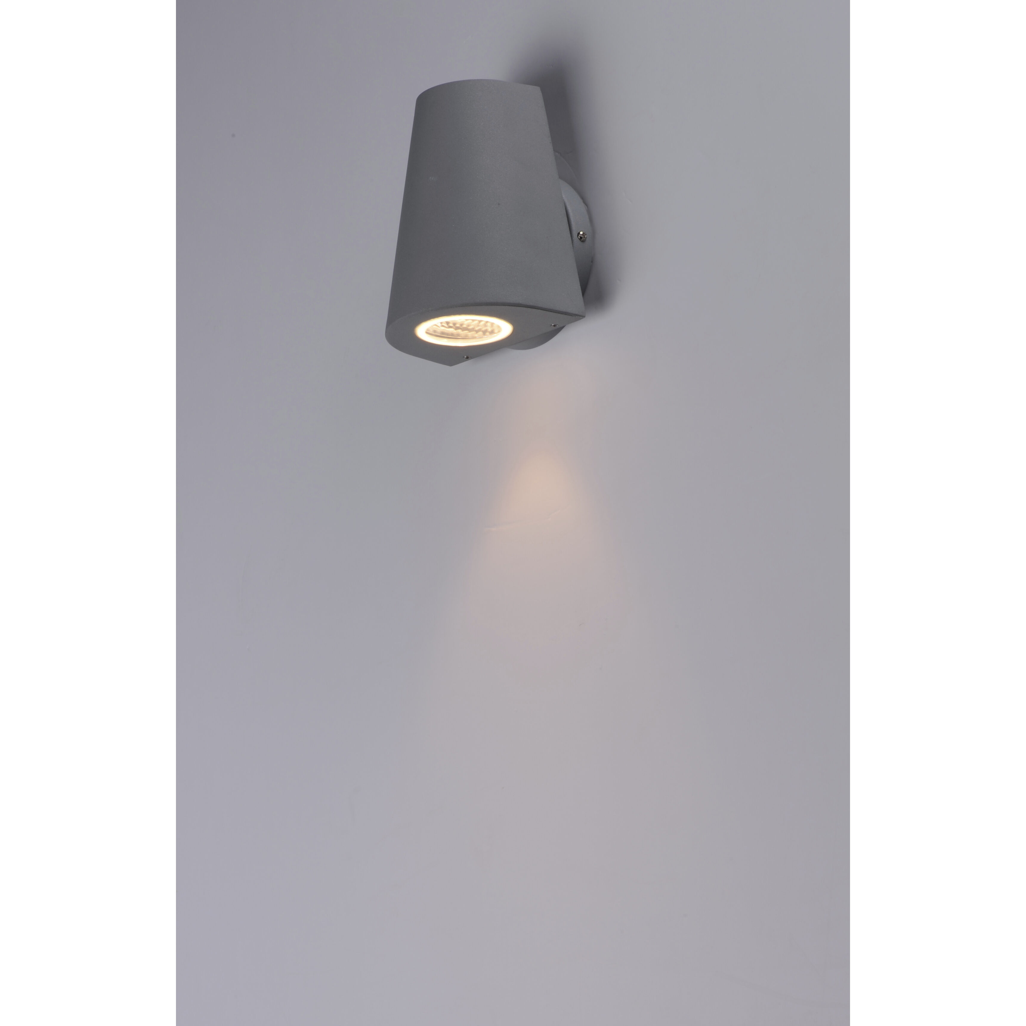 Mini LED 6 inch Silver Outdoor Wall Mount