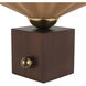 Furrow 9 inch 60 watt Peach Table Lamp Portable Light