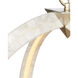 Arietta LED 20 inch Contemporary Silver Leaf Chandelier Ceiling Light