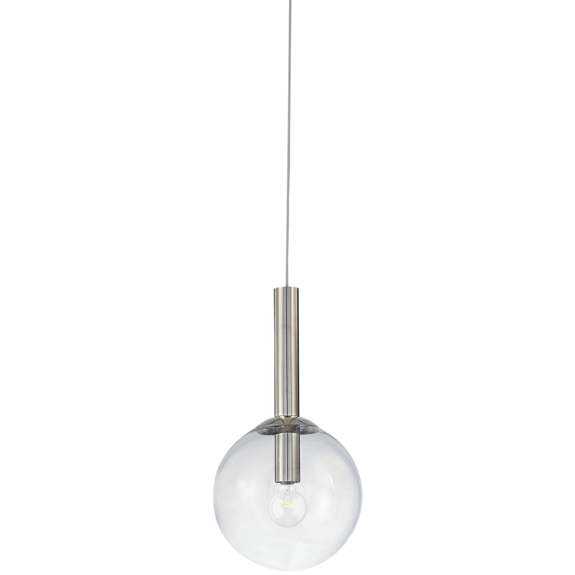 Bubbles 1 Light 12 inch Polished Nickel Pendant Ceiling Light