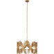 Botanica 8 Light 28 inch Warm Gold Pendant Chandelier Ceiling Light