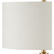 Cassandra 30 inch 150 watt Gold Table Lamp Portable Light