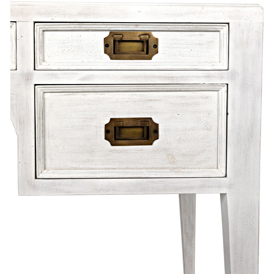 Africa 60 X 26 inch White Wash Desk