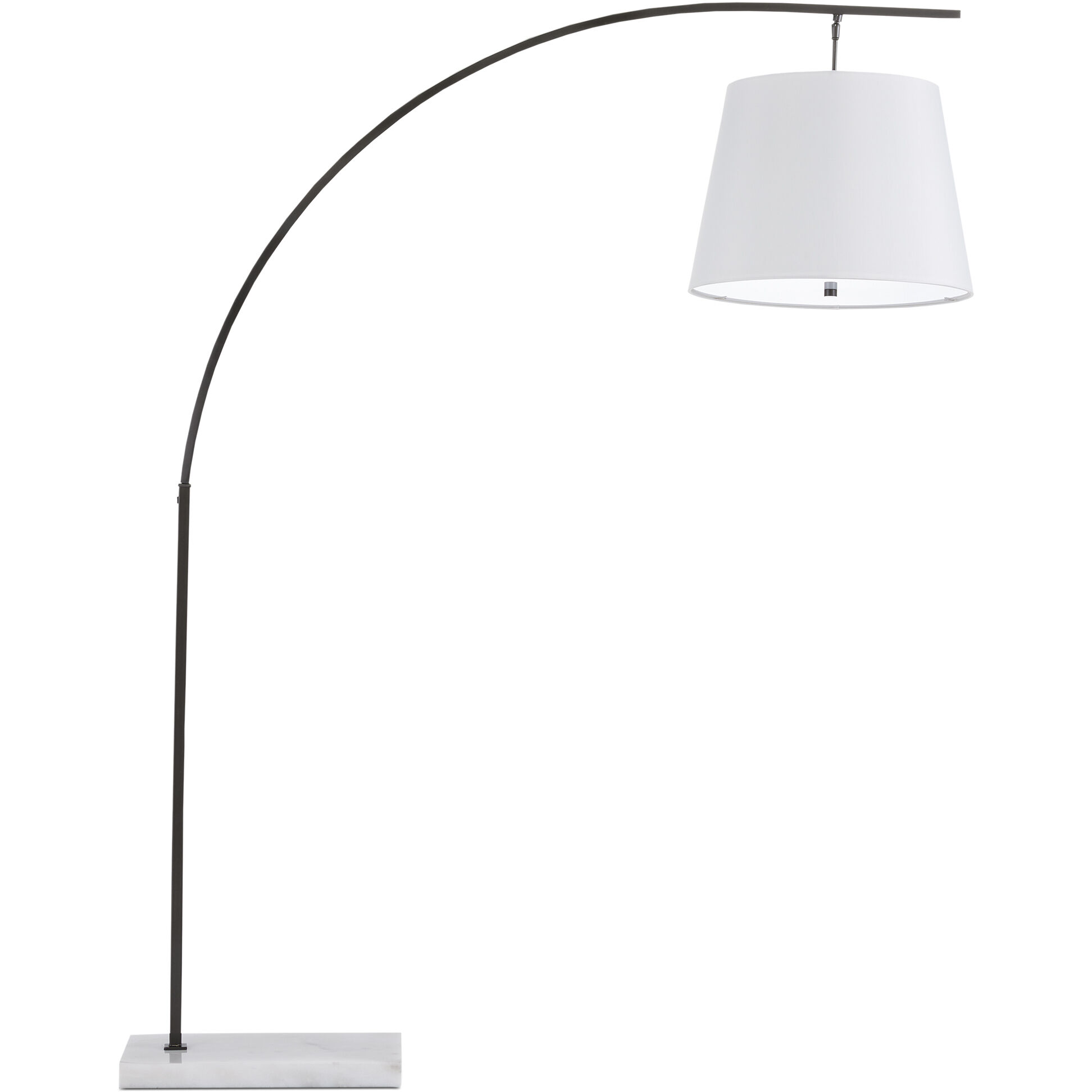 Cloister 70 inch 75 watt Oil Rubbed Bronze/White Floor Lamp Portable Light