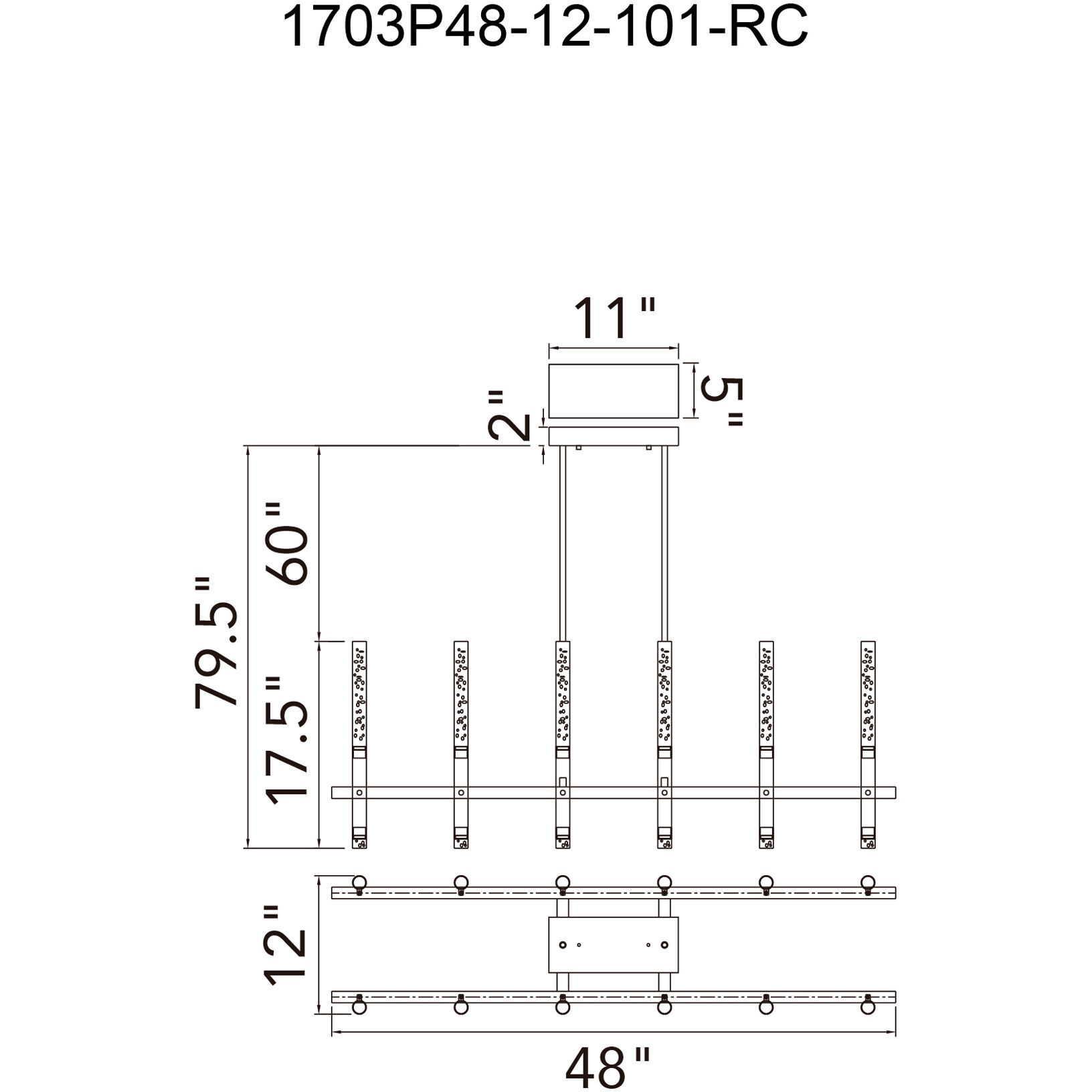 Dragonswatch LED 48 inch Black Island/Pool Table Light Ceiling Light