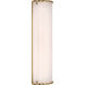 AERIN Rosehill LED 6.5 inch Hand-Rubbed Antique Brass Linear Sconce Wall Light