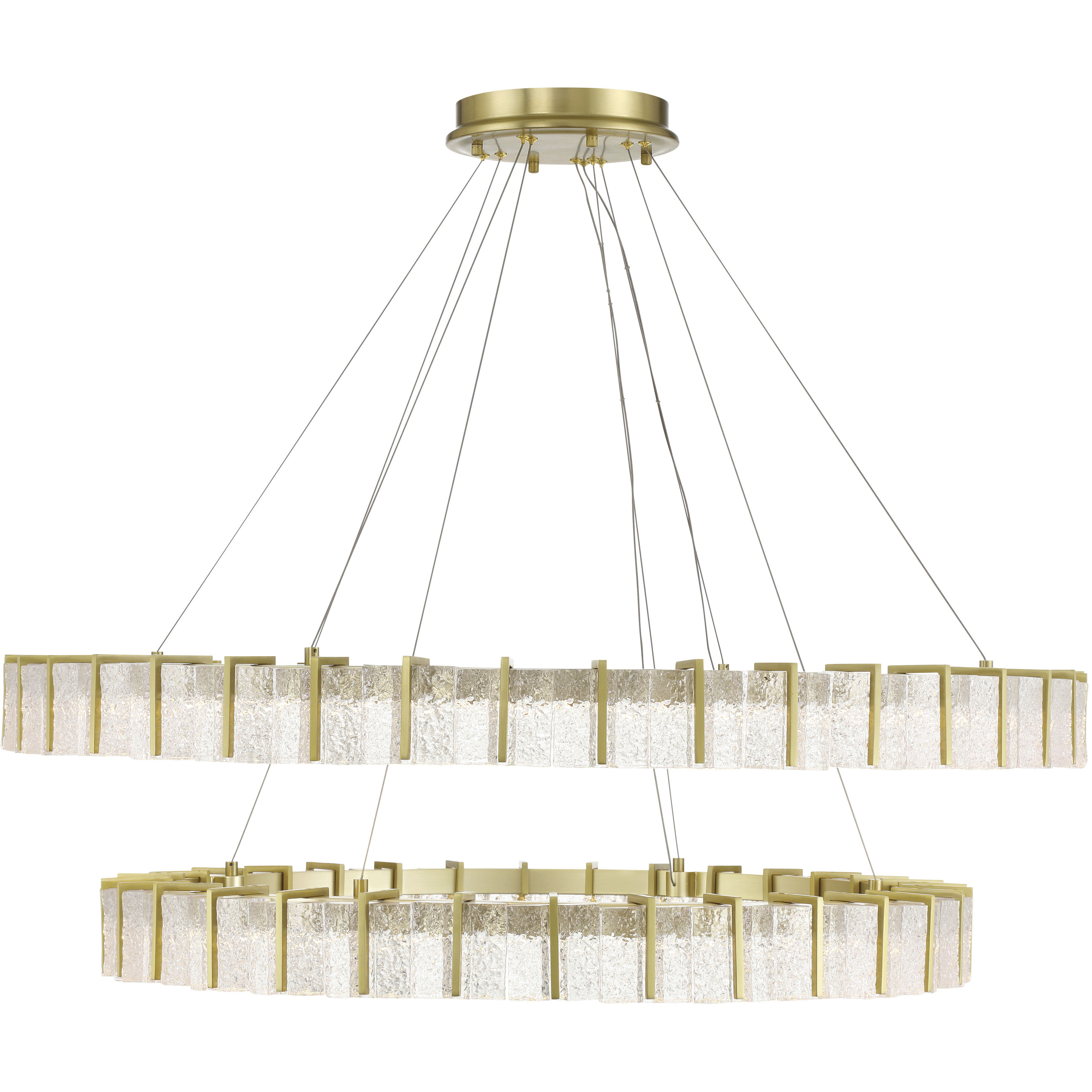 Sevryn LED 44.5 inch Soft Brass Chandelier Ceiling Light