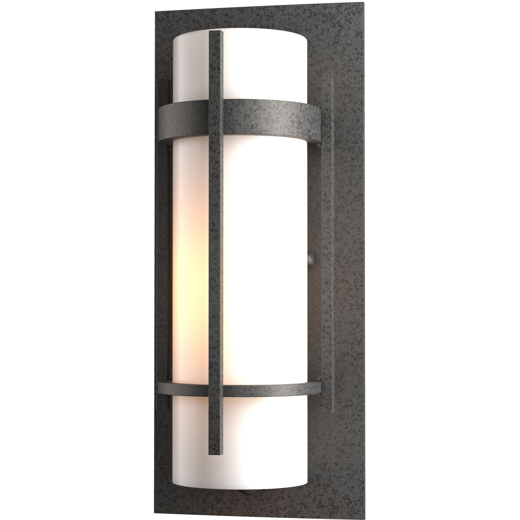 Banded 1 Light 12 inch Coastal Natural Iron Outdoor Sconce, Small