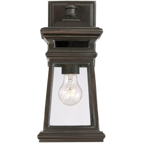 Taylor 1 Light 14 inch English Bronze with Gold Outdoor Wall Lantern