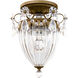 Bagatelle 1 Light 8 inch Etruscan Gold Semi-Flush Mount Ceiling Light in Heritage
