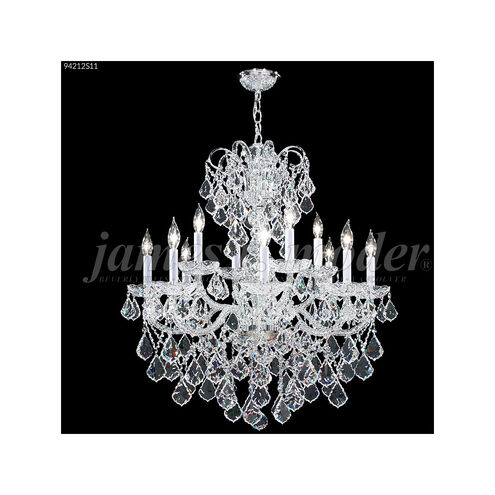 Vienna 12 Light 30 inch Silver Crystal Chandelier Ceiling Light