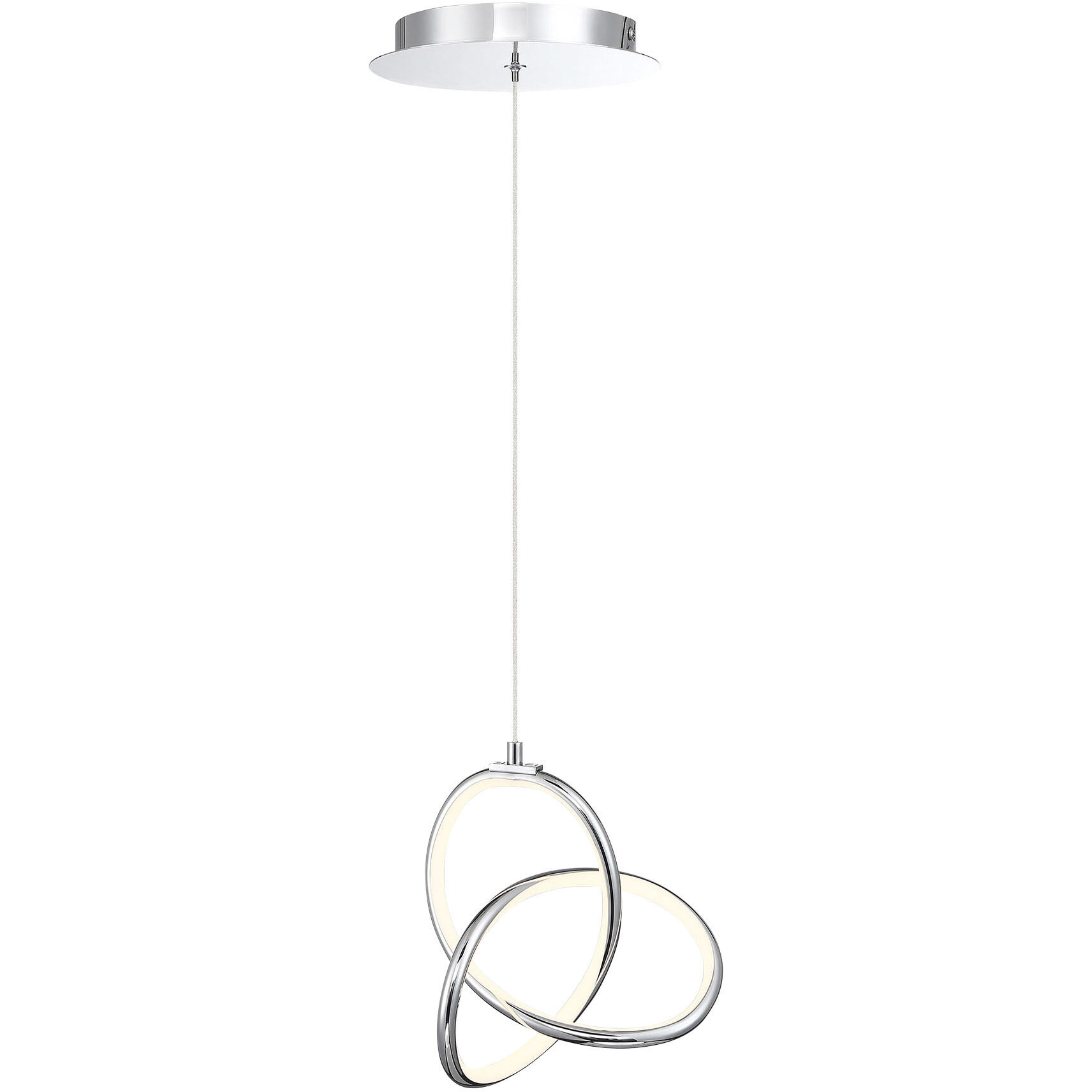 WAC Lighting PD 84907 CH Vornado LED 7 inch Chrome Mini Pendant