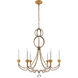 Niermann Weeks Milan 6 Light 38 inch Venetian Gold Chandelier Ceiling Light, Large
