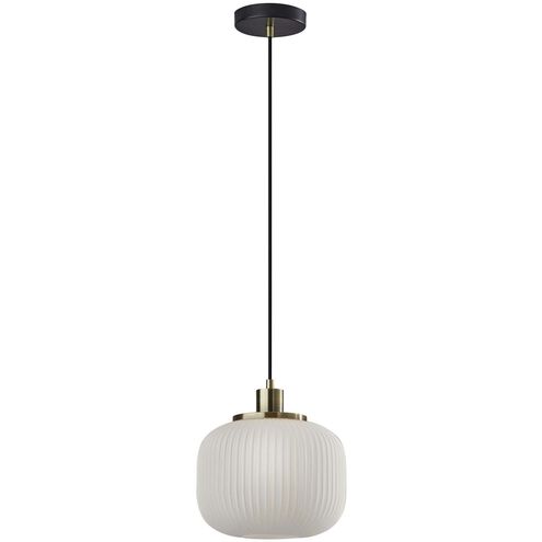 Hazel 1 Light 10 inch Antique Brass Pendant Ceiling Light