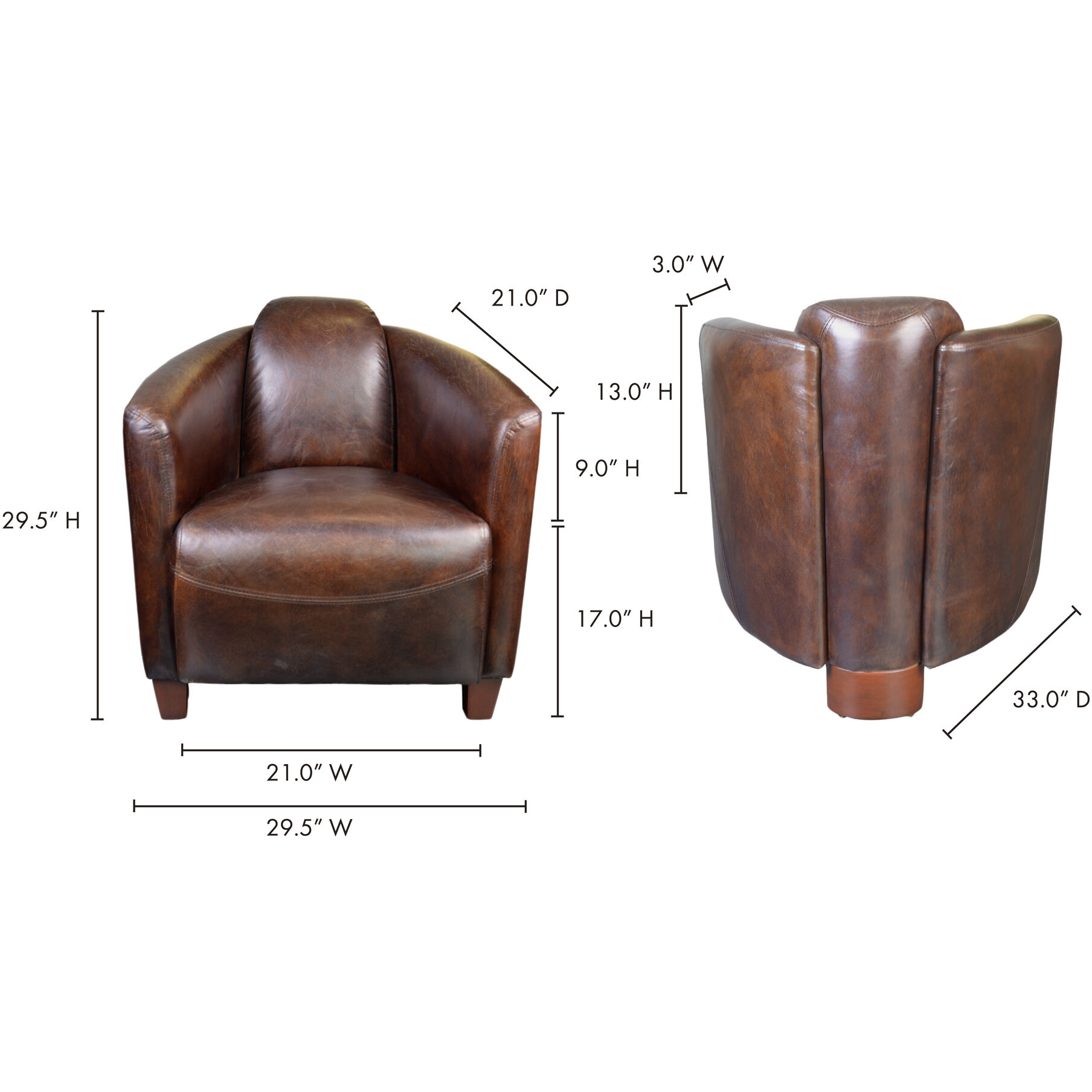 Salzburg Brown Club Chair