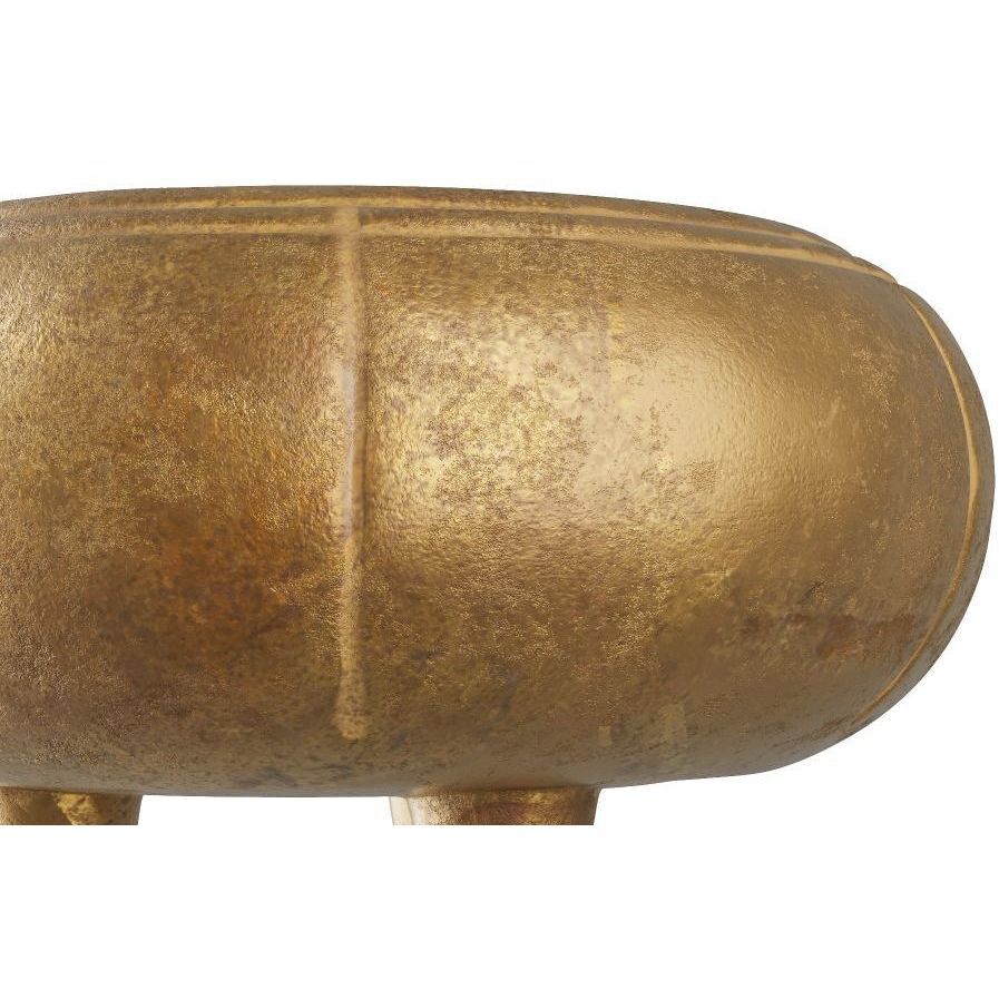 Zehir Antique Brass Cache Pot