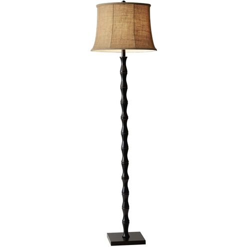 Stratton 62.5 inch 150 watt Black Floor Lamp Portable Light