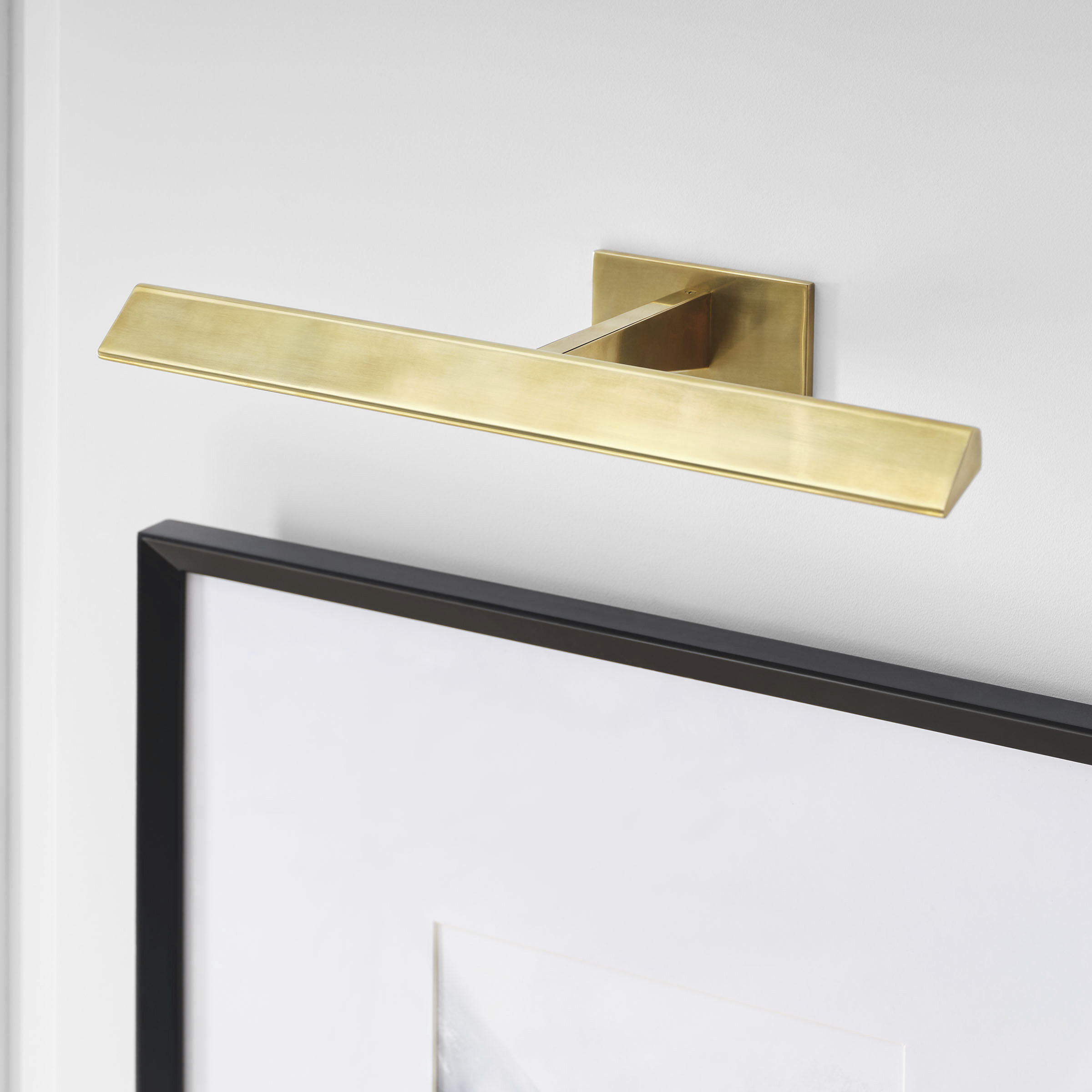 Ian K. Fowler Petrel 15 watt 18 inch Hand-Rubbed Antique Brass Picture Light Wall Light