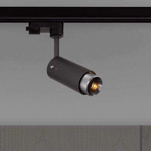 Exhaust Track 1 Light 110-120 Graphite / Steel Spotlight Ceiling Light