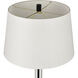 Roseden Court 62 inch 150 watt Clear with Matte Black Floor Lamp Portable Light