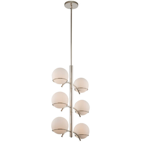 Everett 6 Light 20 inch Polished Nickel Foyer Light Ceiling Light