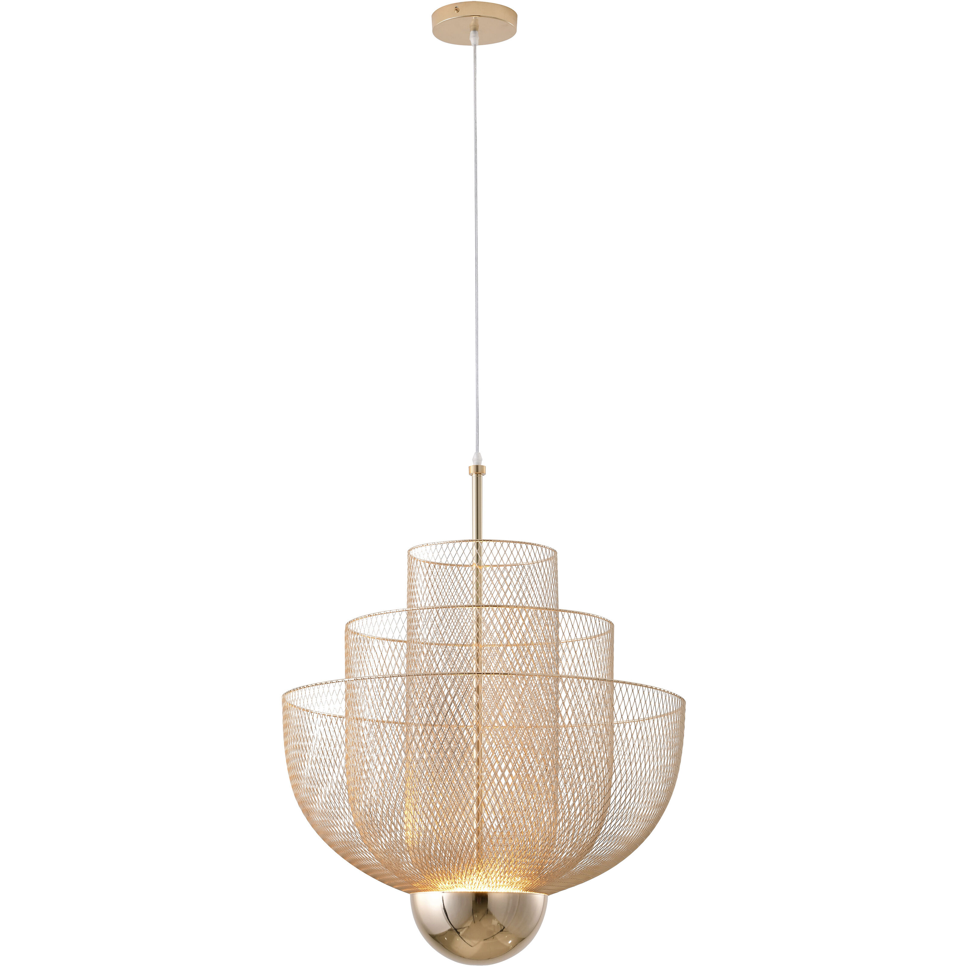 Canada LED 23.6 inch Gold Chandelier Ceiling Light