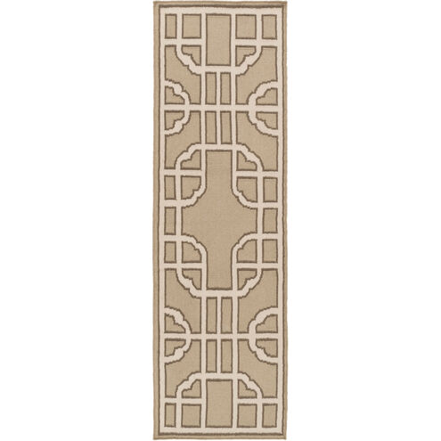 Alameda 36 X 24 inch Dark Brown, Olive, Beige Rug