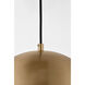 Drew & Jonathan Hyde 1 Light 13.9 inch Satin Brass Pendant Ceiling Light in LED, Large