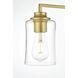 Ronnie 4 Light 32 inch Brass Bath Sconce Wall Light
