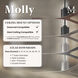 Atlas Molly 56 inch Gloss White Ceiling Fan, Atlas