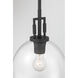 Orbis 1 Light 10 inch Dark Matte Black Mini Pendant Ceiling Light
