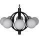 Carousel 8 Light 36 inch Matte Black Chandelier Ceiling Light