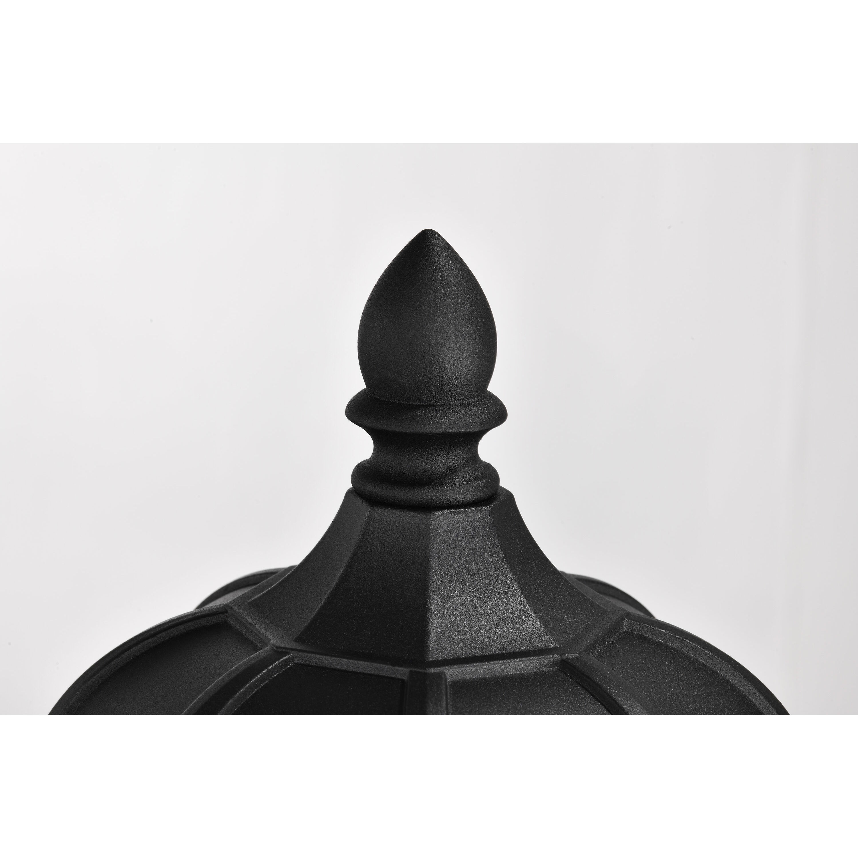 East River 20 inch Matte Black Post Lantern