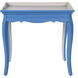 Dann Foley 28 X 27 inch Blue and White End Table