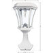 Victorian LED 15 inch White Outdoor Post Light