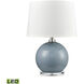 Culland 22 inch 150.00 watt Blue with Clear Table Lamp Portable Light