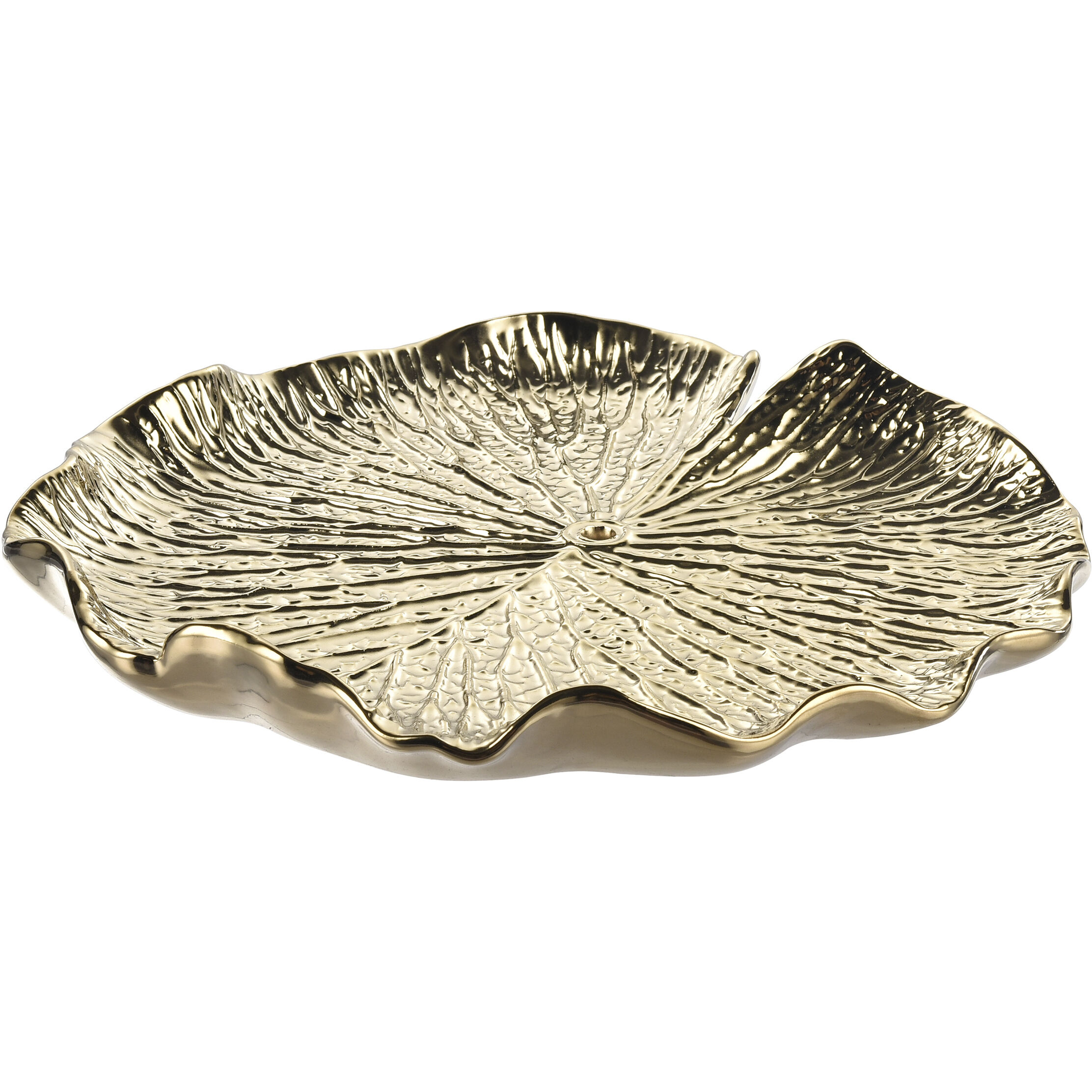 Lilypad Gold Dimensional Wall Art, Bowl