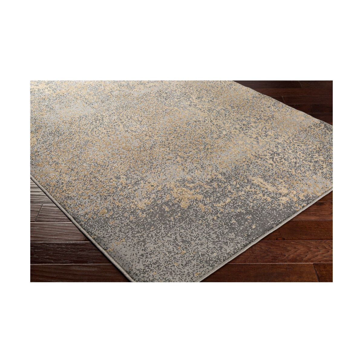 Paramount 91 X 26 inch Medium Gray/Khaki/Charcoal/Beige Rugs in 2.5 x 8, Polypropylene