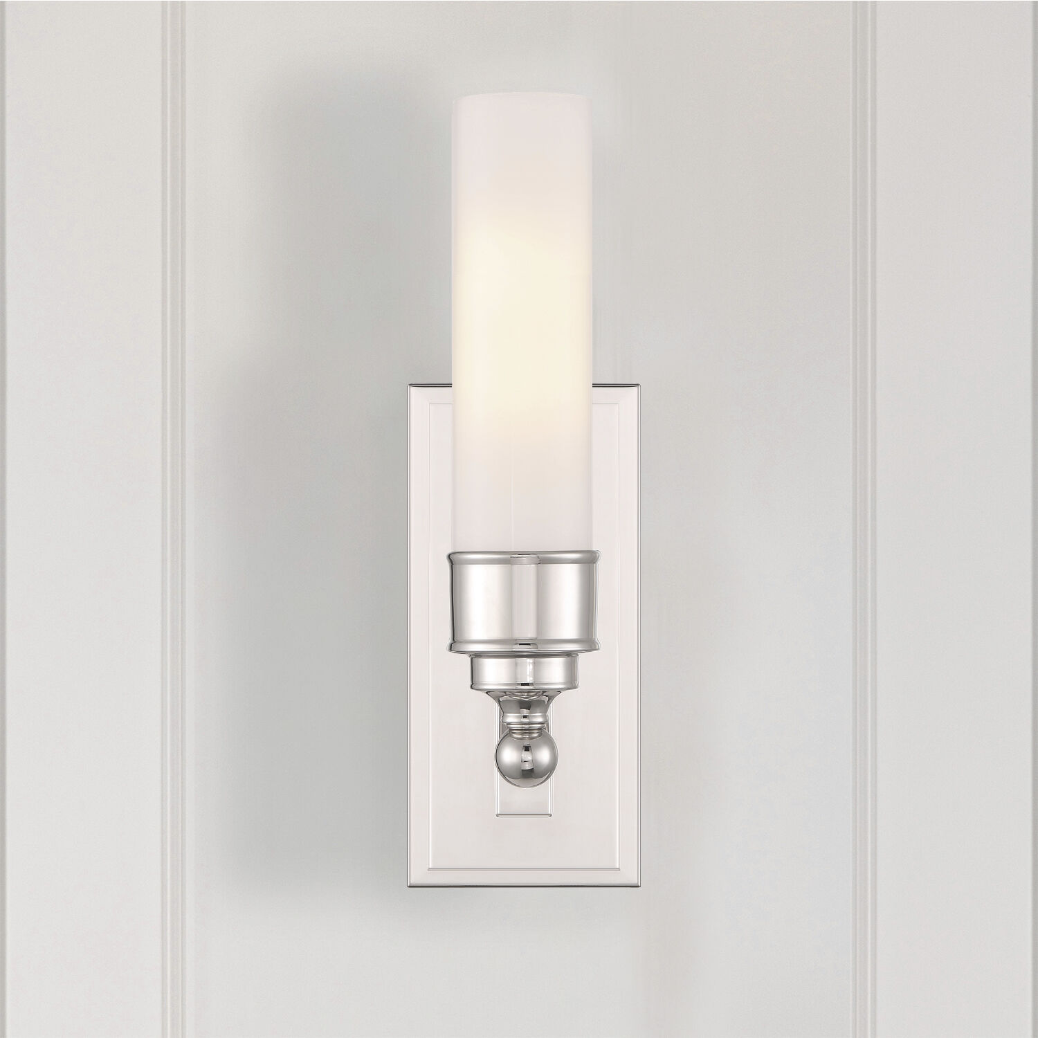 Wilcox Bath Sconce Wall Light in Polished Nickel