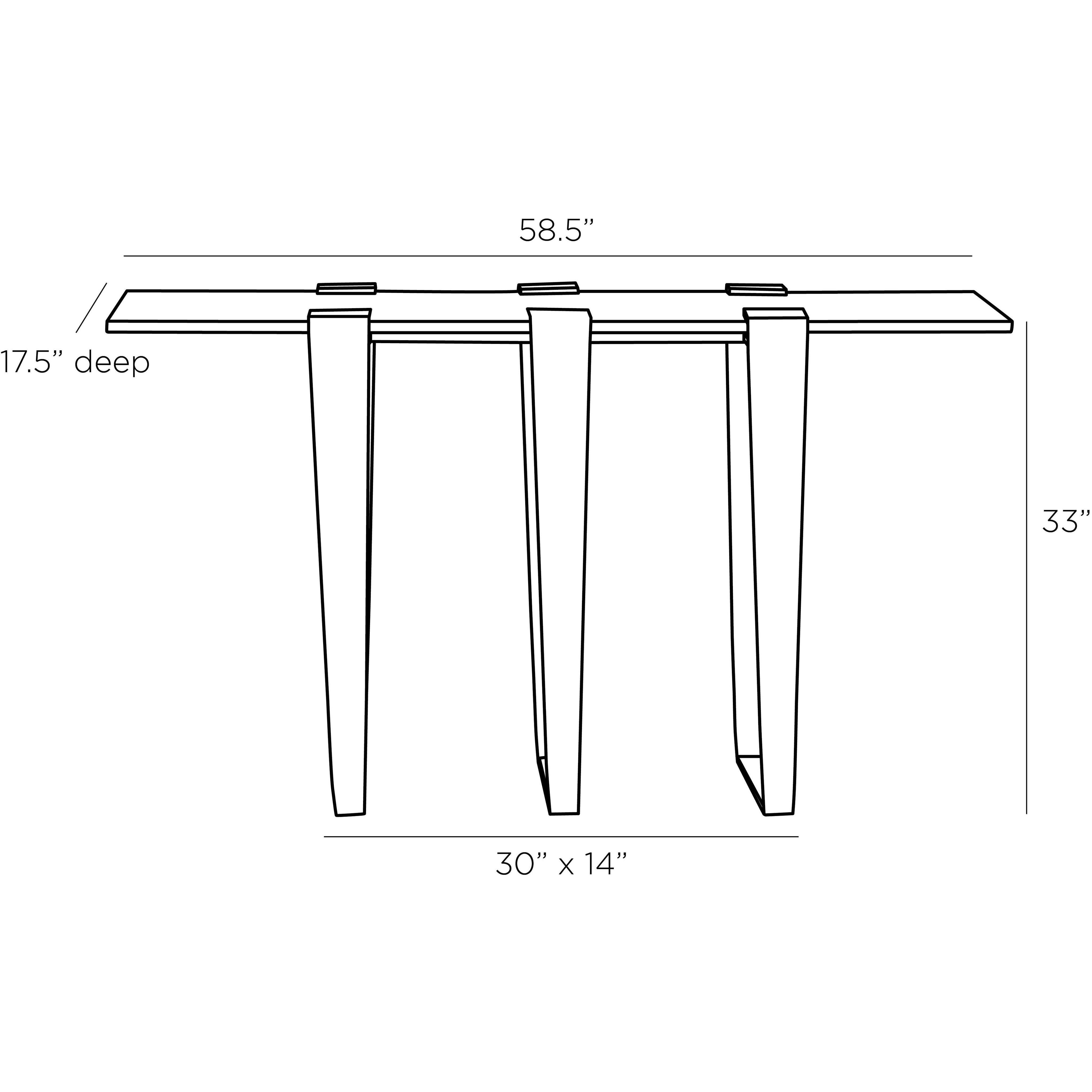 Octavia 59 inch White Console